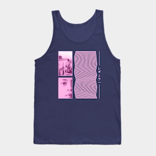 Regular pink wave - レギュラー Tank Top